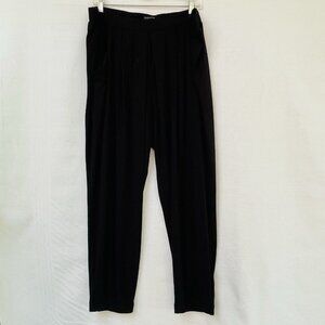 Eileen Fisher Barrel Style Pants Womens XL Black Minimalist Goth Flowy Boho